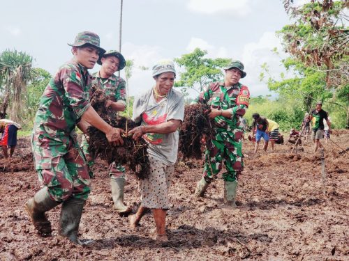 Menjaga Ketahanan Pangan, Satgas Yonif 126/KC Bantu Masyarakat Membuka ...